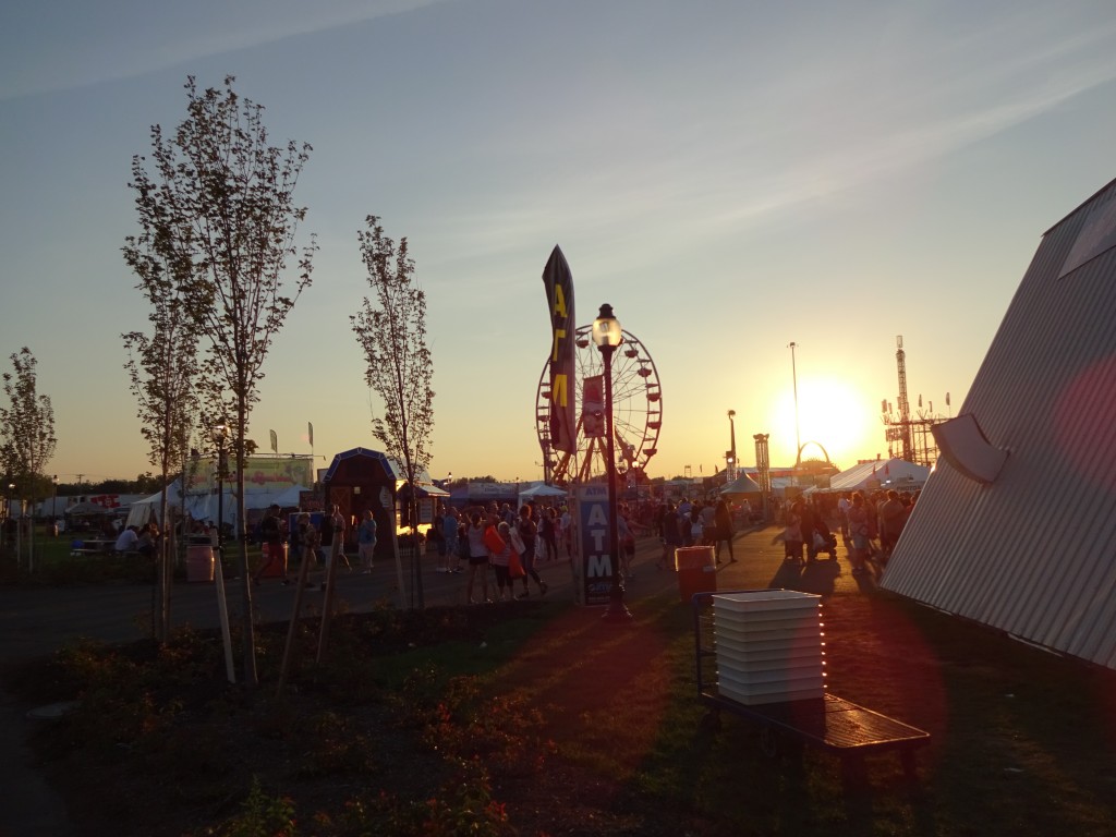 The sun setting over the midway creates some gorgeous sights. 