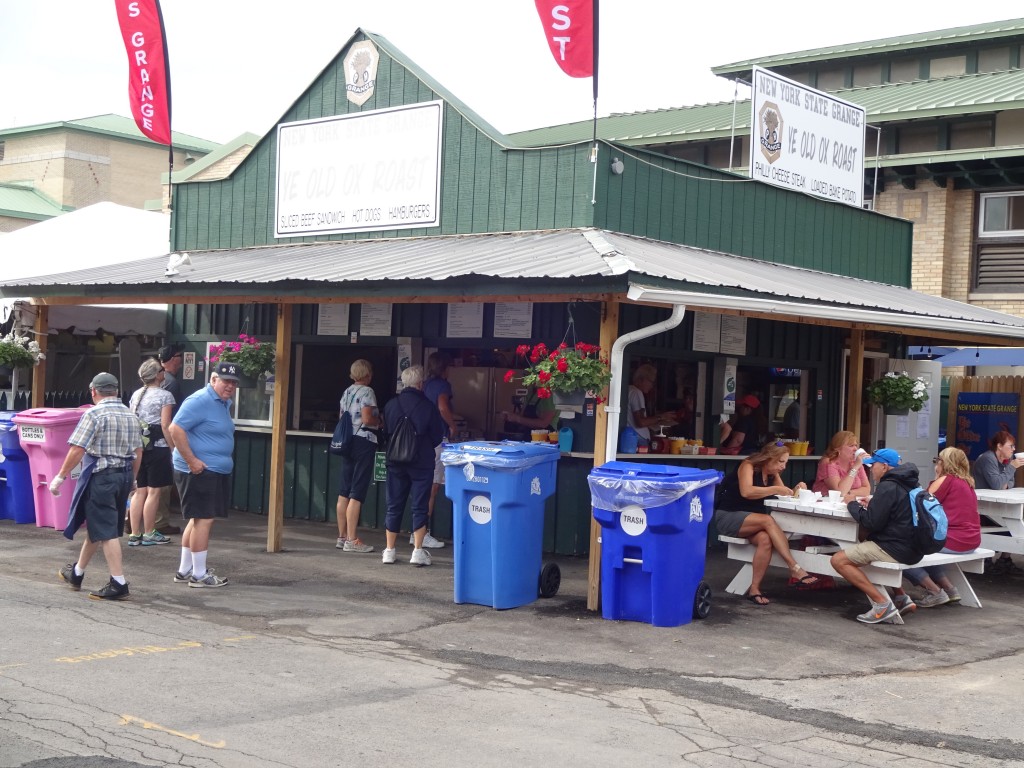 Ox Roast fans needed to go down the block a few feet to find their favorite stand's new location. Business was brisk as customers found the same value-driven menu that has made the Grange stand a Fair institution. 