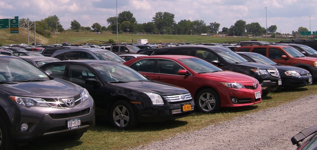 Before you head for the gate, filled with anticipation of an exciting day at the New York State Fair, take a moment to notice where you're parked. Those massive lots hold thousands of cars, so it's easy to lose one. Write down your location or at least make a mental note to help you find your vehicle upon exiting the grounds. 